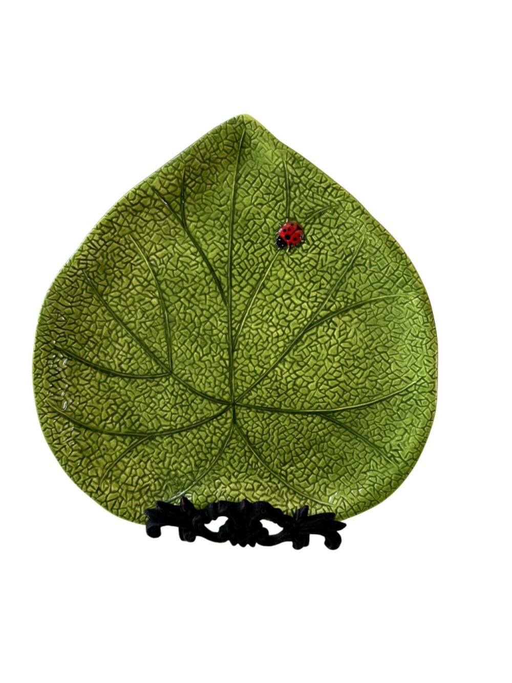 Pier 1 Imports Textured Earthenware Ladybug Platter, Retired